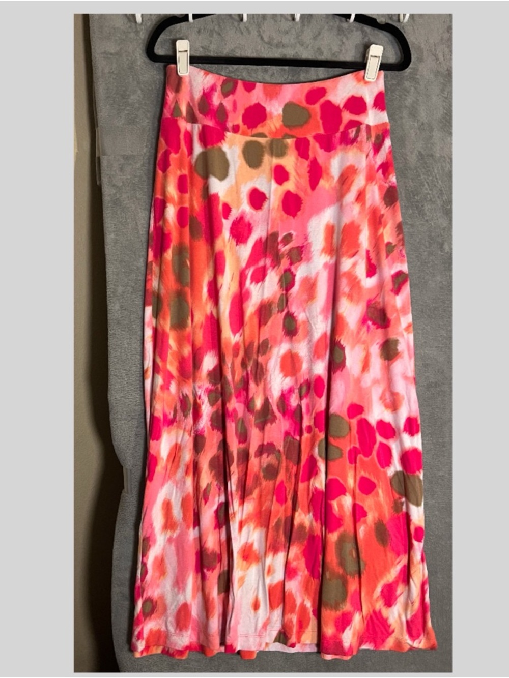 Tommy Bahama Womens Skirt M Pink Multicolor Floral Abstract Maxi MermaidCore